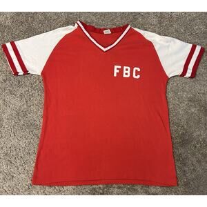 Vintage 80s 90s FBC T Shirt Soccer Jersey Size Adult Large L #8